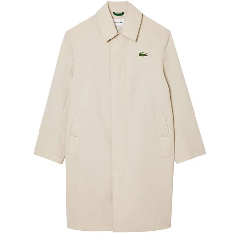 Lacoste Lightweight Showerproof Cotton Twill Trench Coat - BH1588-00