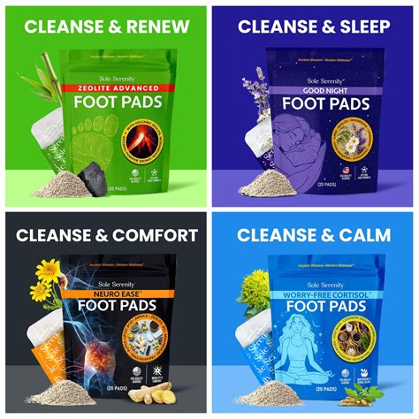 Zeolite Sole Serenity Detox Foot Pads Heavy Metals, Plastic Pollutants – Lure Essentials