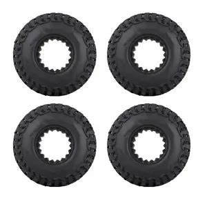 Premium 4-Pack 1.0in Rubber Tires for Axial SCX24 Gladiator and C10 1/ ...