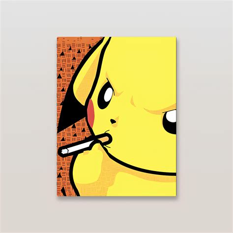 Modern Pikachu Metal Poster – Inkyprinty.in