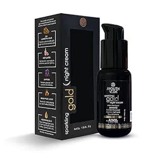 Ayouthveda Sparkling 24K Nano Elemental Gold Night Cream|Enriched with ...