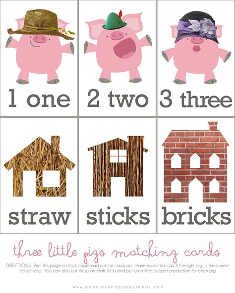 Free Three Little Pigs Printables