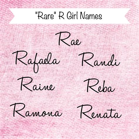 Unique Letter R Names For Baby Girl at Oscar Godson blog