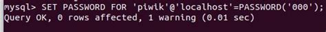 Image result for MySQL Set Password for User