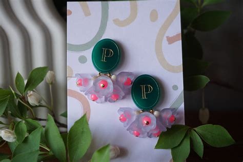 No.13[イヤリング金具]【PEPS×persikaコラボ商品①】薄紫×ピンク×白 | ペシュカ ONLINE SHOP