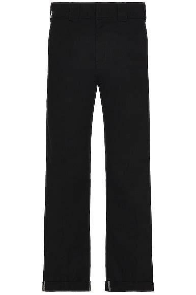 Dickies Flat Front Double Knee Straight Leg in Black | FWRD
