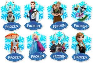 Suruchi Strokes Frozen Birthday Theme Cutouts Party Decoration items ...
