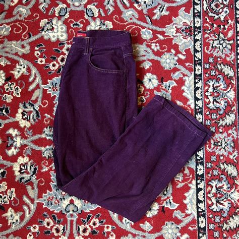 Purple corduroy pants 32 x 30 Baggy... - Depop