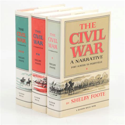 Book Club Edition "The Civil War: A Narrative" Three-Volume Set by ...