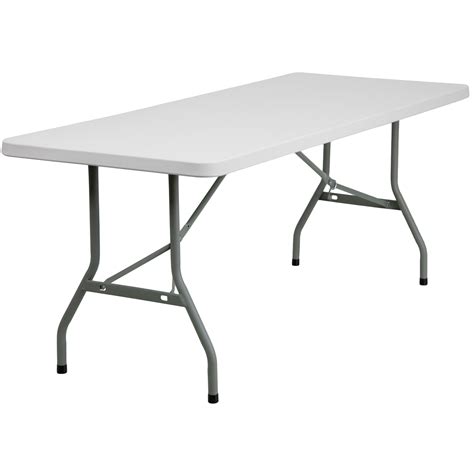 White Baquet Folding Table And Chair