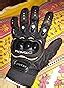 Romic Leather Motorcycle Full Gloves (Black, Large) : Amazon.in: Car ...