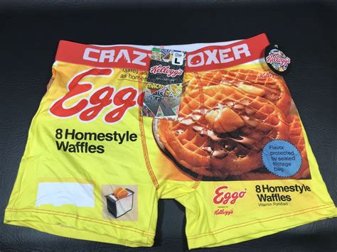 Buy Mens CRAZY BOXER Kelloggs Collection Eggo Waffle L Large Underwear ...