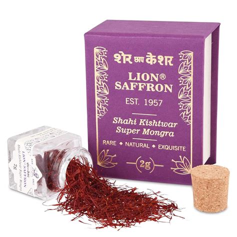 Lion Saffron, 2gm, A+++ Original Shahi Kishtwar Jammu Mongra Saffron ...