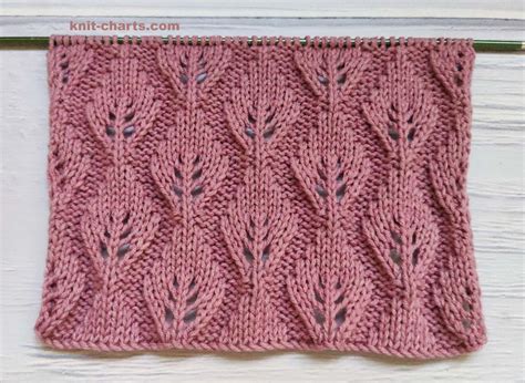 Image result for Knitting Leaf Pattern