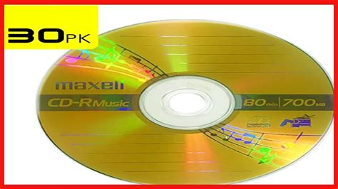 Maxell 625335 Lifetime Warranty High-Sensitivity Recording Layer Recordable CD (Audio Only)