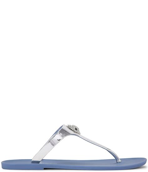 Kurt Geiger London Maddison T-Bar Two Tone Thong Sandals | Dillard's