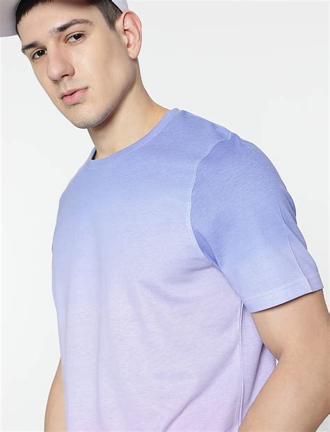 Buy Pure Cotton Ombre Round Neck T-Shirt at Marks & Spencer