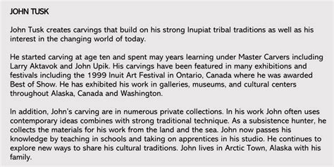 Example of Biography Writing 的图像结果