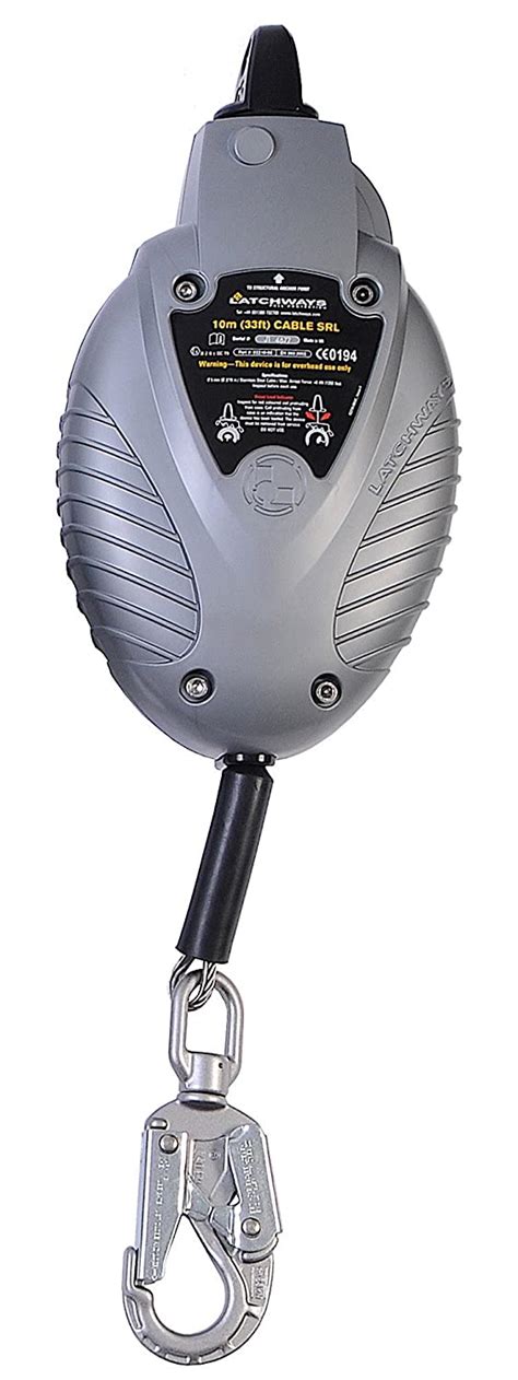 MSA 62409-00US Latchways Standard Cable Self-Retracting Lifeline ...