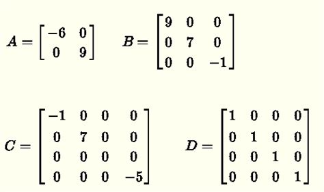 Image result for Linear Algebra Diagonal Matrix