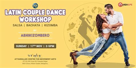 Latin Couple Dance SALSA BACHATA and KIZOMBA Workshop at Attakkalari ...