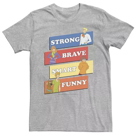Big & Tall Scooby-Doo Group "Strong Brave Smart Funny" Text Block ...