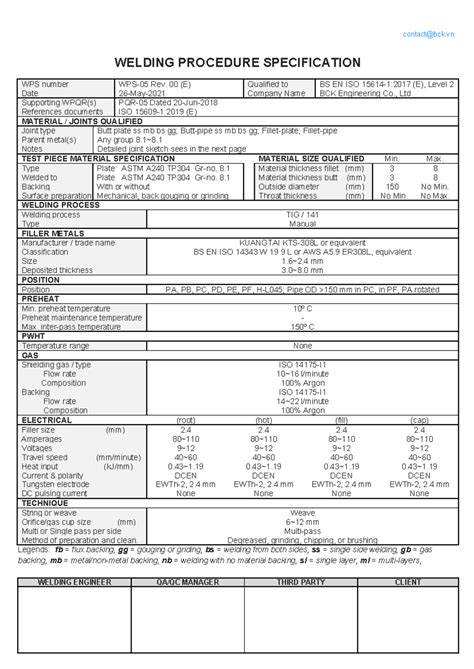 557127510 WIC WPS 05 Rev 00 TIG 8 1 - contact@bck WELDING ENGINEER QA ...