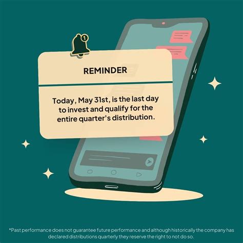 A few more hours to invest and get paid full Q2 distributions. I’d be ...