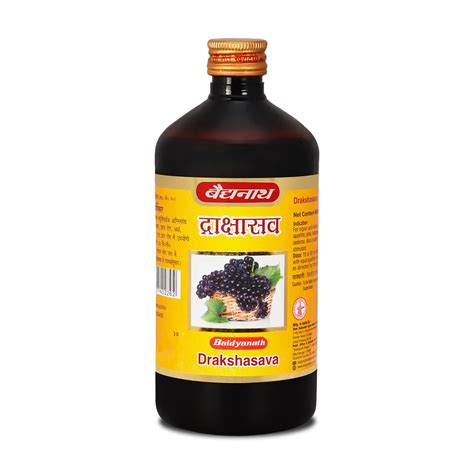 Buy Baidyanath Drakshasava 450Ml|Helps To Preserve The Strength ...