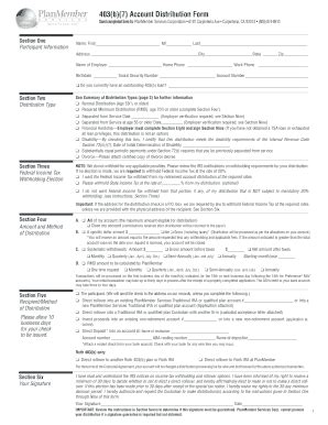 PlanMember Services 403b Distribution Form - Fill and Sign Printable ...