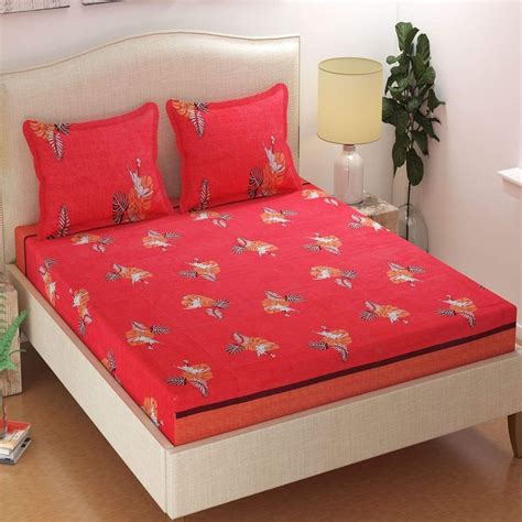 red bedsheets 002 : Amazon.in: Home & Kitchen