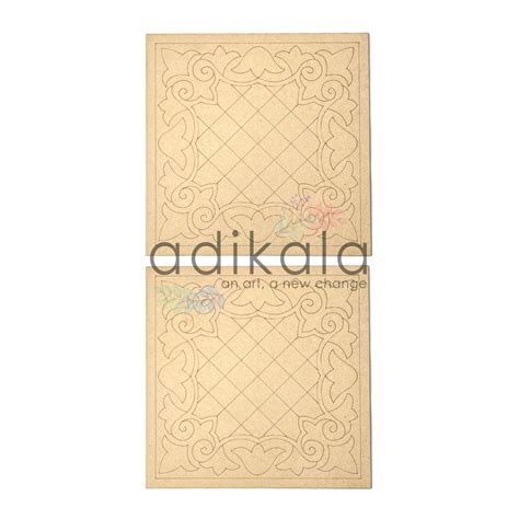 Square Mandala Engraved Jali Design Wall Planque Base For Lippon Art ...
