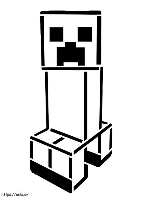 Minecraft Creeper To Print coloring page
