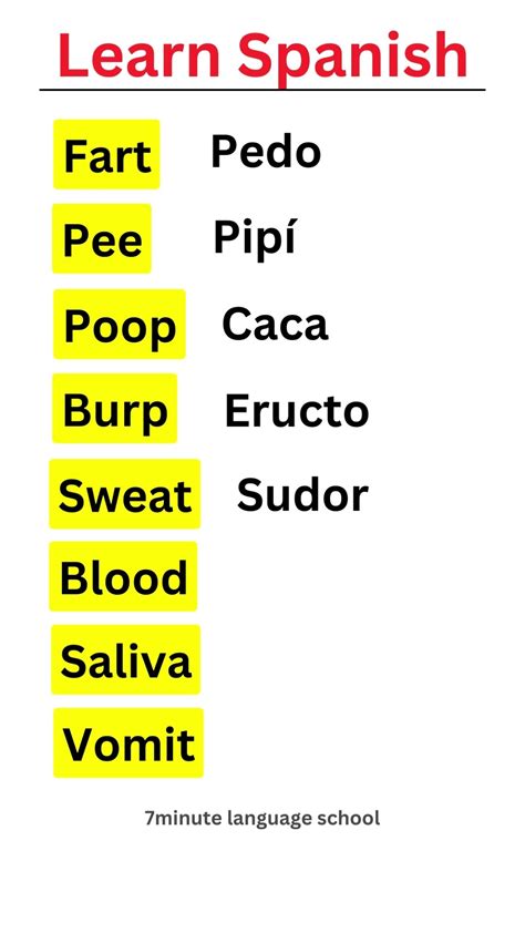 How to say fart, pee, poop in Spanish! #learnspanish - YouTube