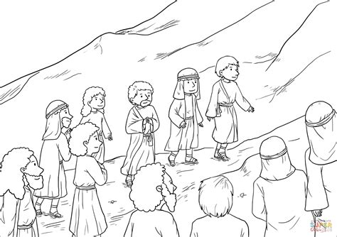The Great Commission (Matthew 28:16-20) coloring page | Free Printable ...