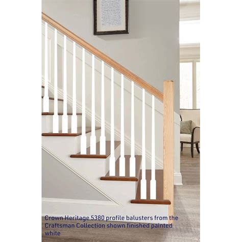 Crown Heritage 35-in x 1.75-in Craftsman Unfinished Poplar Pin top Flat ...