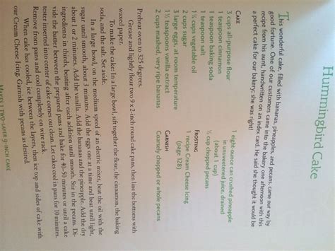 magnolia hummingbird cake recipe