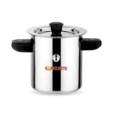 Buy Rudra Stainless Steel Long Milk Boiler/Cooker | 1.5 Litre|Premium ...