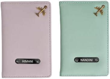 The Junket Customized Faux Leather Unisex Couple Passport Cover ...