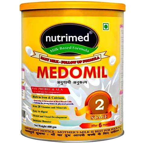 Medomil Infant Formula Stage 2, 400 gm Tin Price, Uses, Side Effects ...