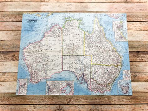 Map Of Australia Vintage 0Vdn8 - Large Map of Asia - map of australia vintage