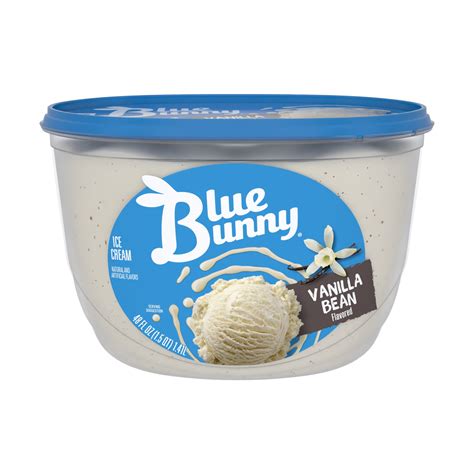 Blue Bunny Vanilla Bean Flavored Ice Cream, 48 fl oz - Walmart Business ...
