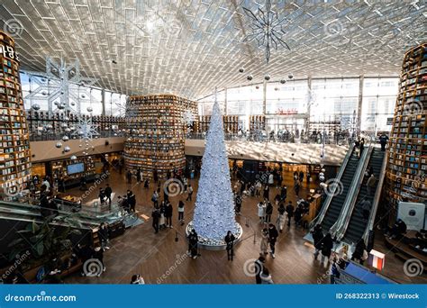 View of the Starfield Library in COEX Mall in Seoul, South Korea ...