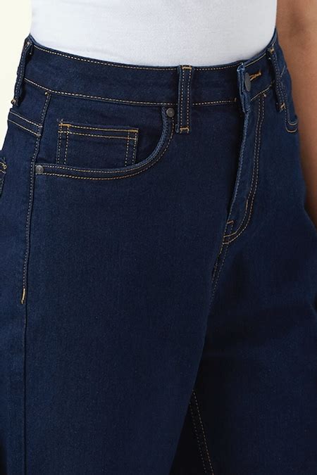 Navy Solid Ankle Length Mid Rise Casual Women Skinny Fit Jeans ...