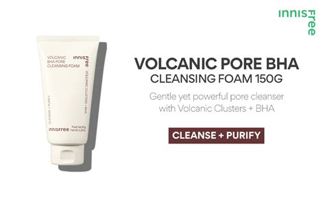 Innisfree Volcanic BHA Pore Foaming cleanser 150g | Korean Face Wash ...