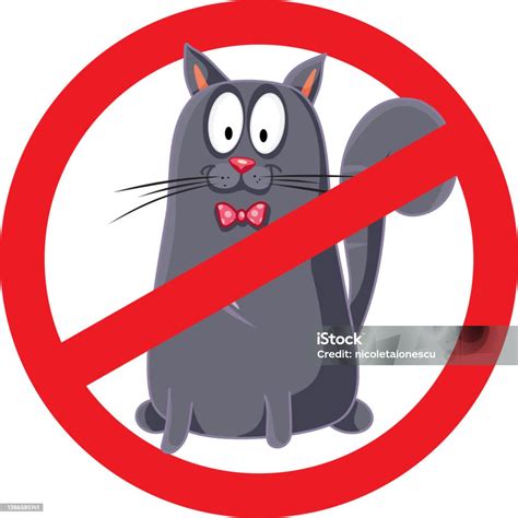 No Cats Allowed Sign