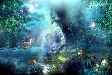 梦幻森林图片素材-正版创意图片400751494-摄图网