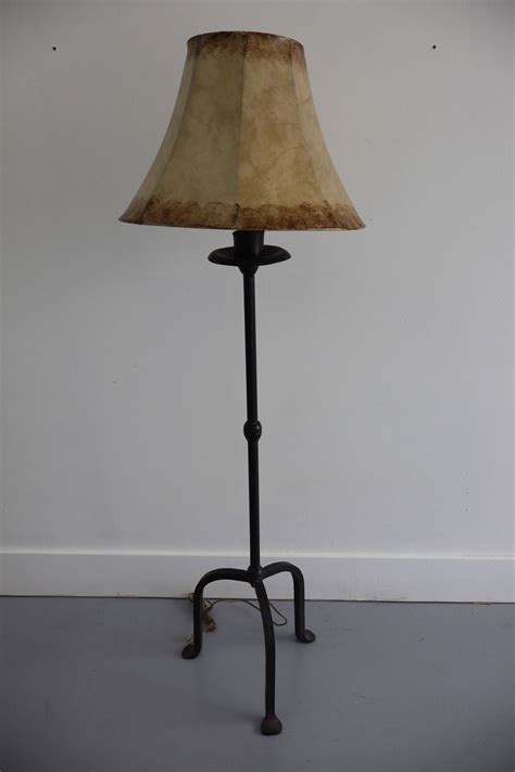 Vintage Wrought Iron Floor Lamp Auction