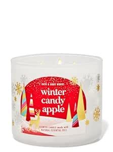 Bath & Body Works Winter Candy Apple 3-Wick Candle 411g : Amazon.in ...