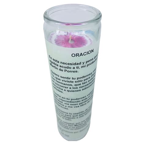Buy Veladora de rezo, San Martin De Porres, blanca sin esencia, oración ...